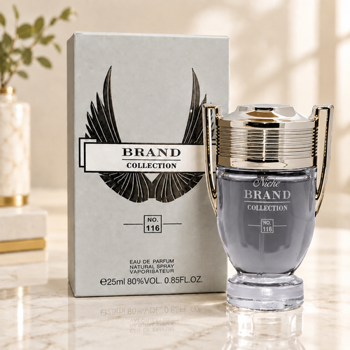 عطر جیبی مردانه برند کالکشن کد 116 مدل پاکو رابان اینویکتوس حجم 25 میلیلیتر